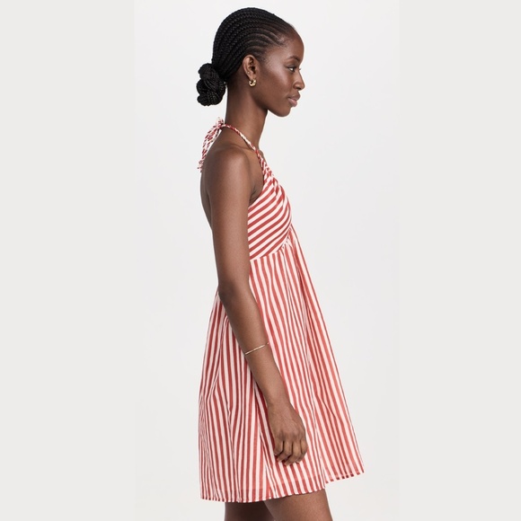 Xirena Margret Dress Burnt Dune Red Stripe - Picture 6 of 8